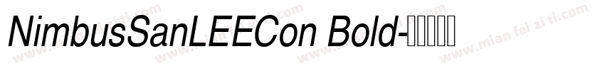 NimbusSanLEECon Bold字体转换